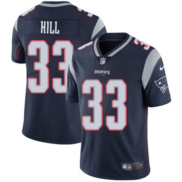 Personalized Patriots #33 Jeremy Hill Navy Blue Team Color Men’s Stitched NFL Untouchable Limited Jersey