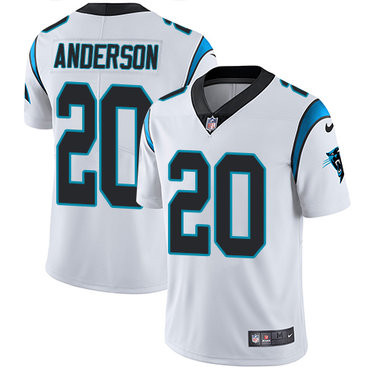 Personalized Panthers #20 C.J. Anderson White Men’s Stitched NFL Untouchable Limited Jersey