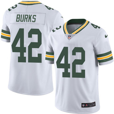 Personalized Packers #42 Oren Burks White Men’s Stitched NFL Untouchable Limited Jersey