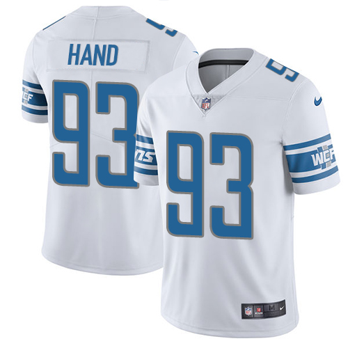 Personalized Lions #93 Da’Shawn Hand White Men’s Stitched NFL Untouchable Limited Jersey