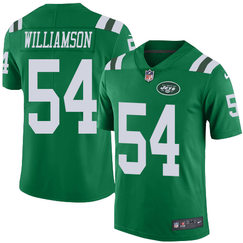 Personalized Jets #54 Avery Williamson Green Men’s Stitched NFL Limited Rush Jersey