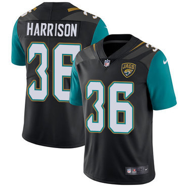 Personalized Jaguars #36 Ronnie Harrison Black Alternate Men’s Stitched NFL Untouchable Limited Jersey