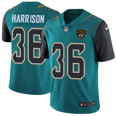 Personalized Jaguars #36 Ronnie Harrison Teal Green Team Color Men’s Stitched NFL Untouchable Limited Jersey