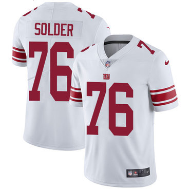 Personalized Giants #76 Nate Solder White Men’s Stitched NFL Untouchable Limited Jersey