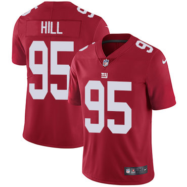 Personalized Giants #95 B.J. Hill Red Alternate Men’s Stitched NFL Untouchable Limited Jersey