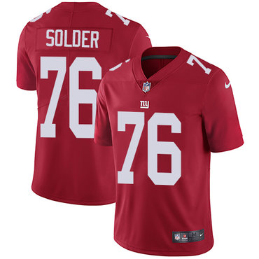 Personalized Giants #76 Nate Solder Red Alternate Men’s Stitched NFL Untouchable Limited Jersey