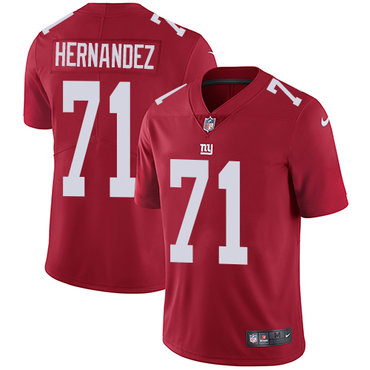 Personalized Giants #71 Will Hernandez Red Alternate Men’s Stitched NFL Untouchable Limited Jersey