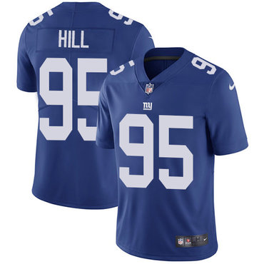 Personalized Giants #95 B.J. Hill Royal Blue Team Color Men’s Stitched NFL Untouchable Limited Jersey