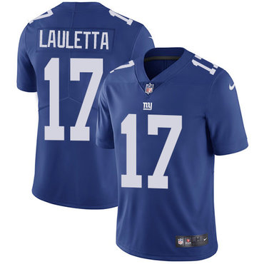 Personalized Giants #17 Kyle Lauletta Royal Blue Team Color Men’s Stitched NFL Untouchable Limited Jersey
