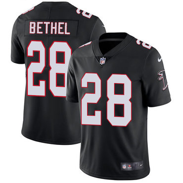 Personalized Falcons #28 Justin Bethel Black Alternate Men’s Stitched NFL Untouchable Limited Jersey