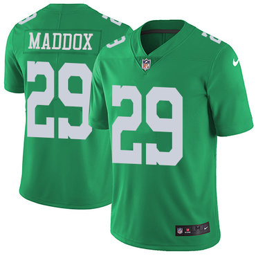 Personalized Eagles #29 Avonte Maddox Green Men’s Stitched NFL Limited Rush Jersey