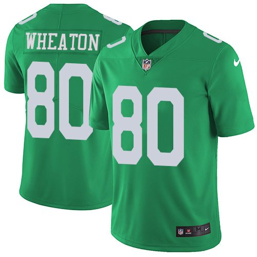 Personalized Eagles #80 Markus Wheaton Green Men’s Stitched NFL Limited Rush Jersey