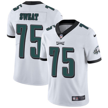 Personalized Eagles #75 Josh Sweat White Men’s Stitched NFL Untouchable Limited Jersey