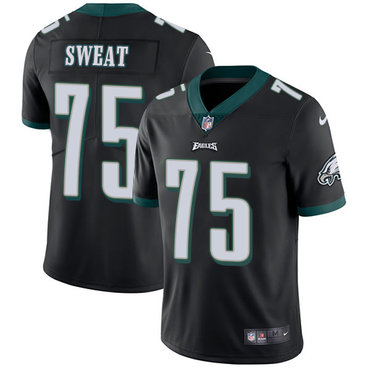 Personalized Eagles #75 Josh Sweat Black Alternate Men’s Stitched NFL Untouchable Limited Jersey