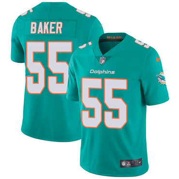 Personalized Dolphins #55 Jerome Baker Aqua Green Team Color Men’s Stitched NFL Untouchable Limited Jersey