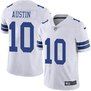 Personalized Cowboys #10 Tavon Austin White Men’s Stitched NFL Untouchable Limited Jersey
