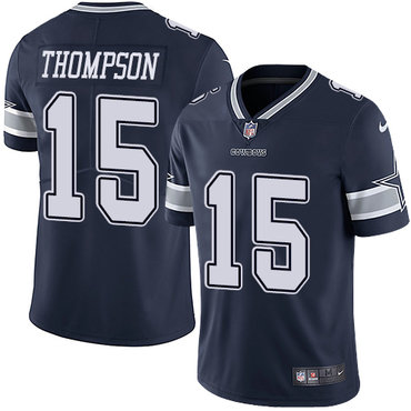 Personalized Cowboys #15 Deonte Thompson Navy Blue Team Color Men’s Stitched NFL Untouchable Limited Jersey