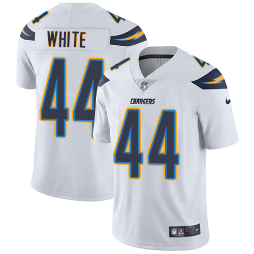Personalized Chargers #44 Kyzir White White Men’s Stitched NFL Untouchable Limited Jersey