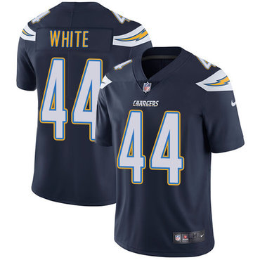 Personalized Chargers #44 Kyzir White Navy Blue Team Color Men’s Stitched NFL Untouchable Limited Jersey
