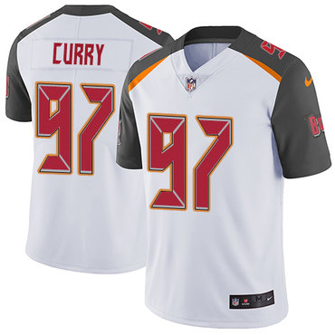 Personalized Buccaneers #97 Vinny Curry White Men’s Stitched NFL Untouchable Limited Jersey