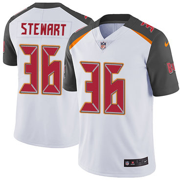 Personalized Buccaneers #36 M.J. Stewart White Men’s Stitched NFL Untouchable Limited Jersey