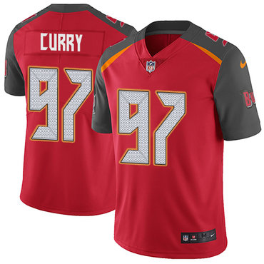Personalized Buccaneers #97 Vinny Curry Red Team Color Men’s Stitched NFL Untouchable Limited Jersey