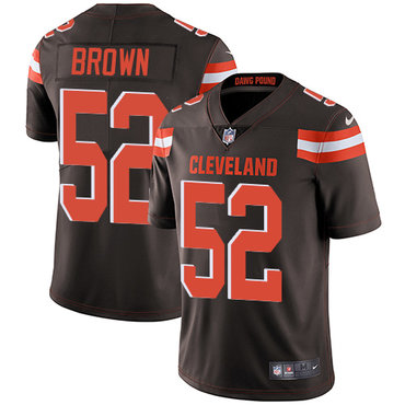 Personalized Browns #52 Preston Brown Brown Team Color Men’s Stitched NFL Untouchable Limited Jersey