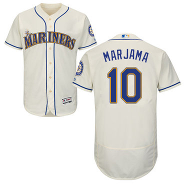Personalized Mariners #10 Mike Marjama Cream Flexbase Authentic Collection Stitched Baseball Jersey