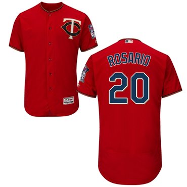Personalized Twins #20 Eddie Rosario Red Flexbase Authentic Collection Stitched Baseball Jersey