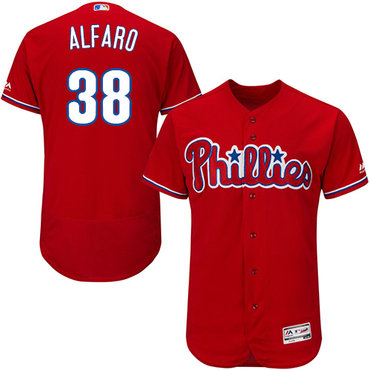 Personalized Phillies #38 Jorge Alfaro Red Flexbase Authentic Collection Stitched Baseball Jersey