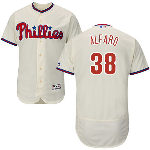 Personalized Phillies #38 Jorge Alfaro Cream Flexbase Authentic Collection Stitched Baseball Jersey
