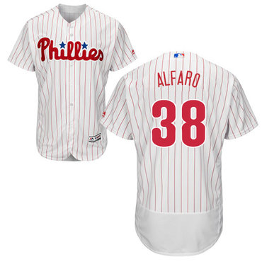 Personalized Phillies #38 Jorge Alfaro White(Red Strip) Flexbase Authentic Collection Stitched Baseball Jersey