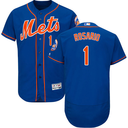 Personalized Mets #1 Amed Rosario Blue Flexbase Authentic Collection Stitched Baseball Jersey