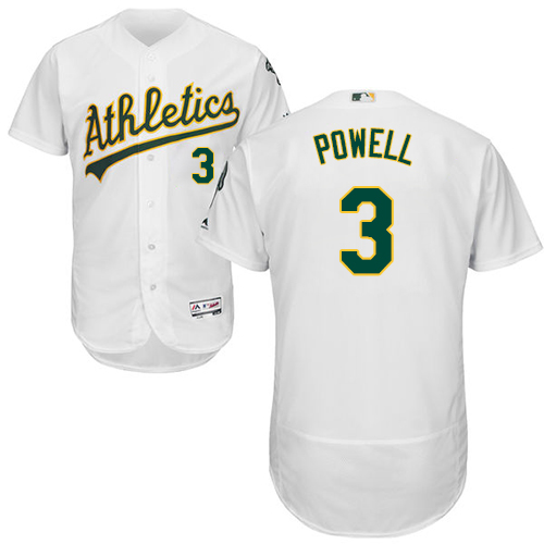 Personalized Athletics #3 Boog Powell White Flexbase Authentic Collection Stitched Baseball Jersey