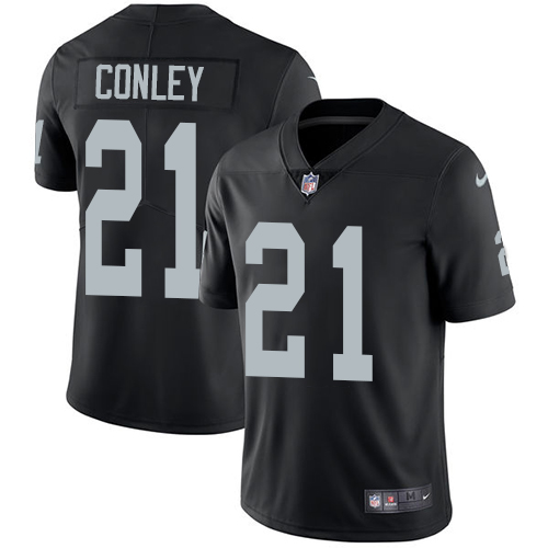 Personalized Raiders #21 Gareon Conley Black Team Color Men’s Stitched NFL Untouchable Limited Jersey