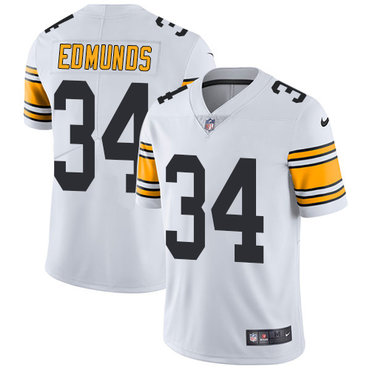 Personalized Steelers #34 Terrell Edmunds White Men’s Stitched NFL Untouchable Limited Jersey