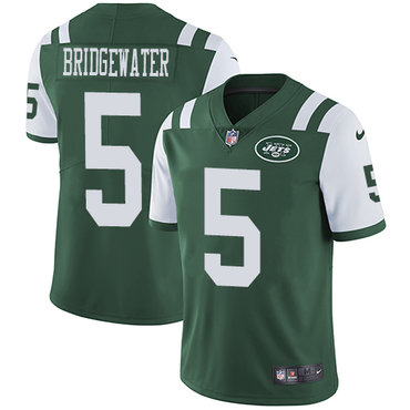 Personalized Jets #5 Teddy Bridgewater Green Team Color Men’s Stitched NFL Untouchable Limited Jersey