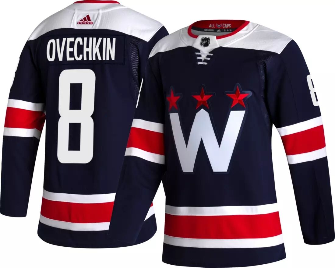 Personalized Youth Washington Capitals #8 Alexander Ovechkin ADIZERO Navy Jersey