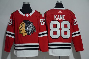 Personalized Blackhawks 88 Patrick Kane Red Glittery Edition Jersey