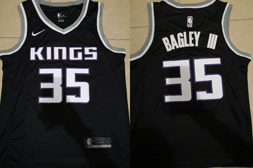 Personalized Kings 35 Marvin Bagley III Black Swingman Jersey