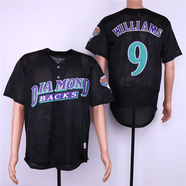 Personalized Diamondbacks 9 Matt Williams Black Mesh Jersey