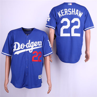 Personalized Dodgers 22 Clayton Kershaw Royal Cool Base Jersey