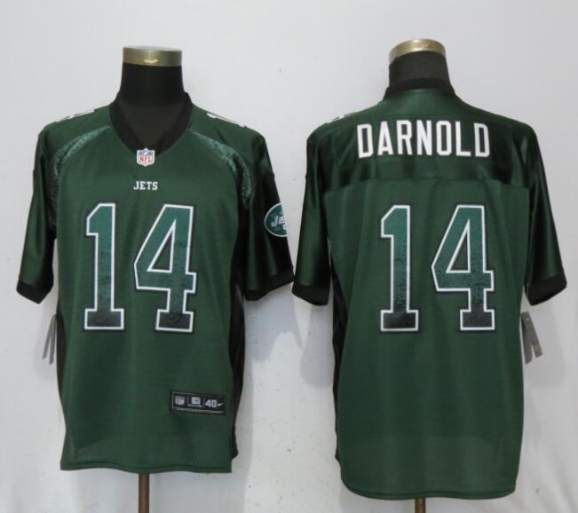 Personalized Jets 14 Sam Darnold Green Drift Fashion Elite Jersey