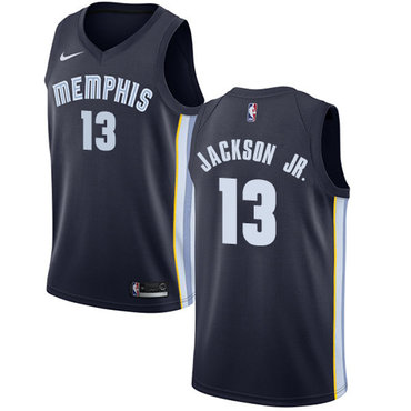 Personalized Grizzlies #13 Jaren Jackson Jr. Navy Blue NBA Swingman Icon Edition Jersey