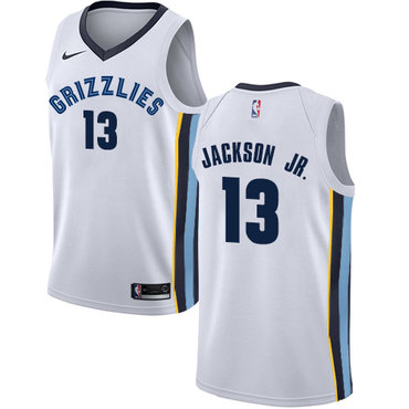Personalized Grizzlies #13 Jaren Jackson Jr. White NBA Swingman Association Edition Jersey