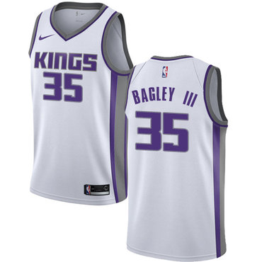Personalized Kings #35 Marvin Bagley III White Women’s NBA Swingman Association Edition Jersey