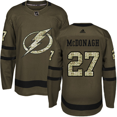 Personalized Lightning #27 Ryan McDonagh Green Salute to Service Stitched NHL Jersey
