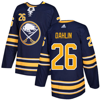 Personalized Sabres #26 Rasmus Dahlin Navy Blue Home Authentic Youth Stitched NHL Jersey