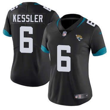 Personalized Women NFL Jacksonville Jaguars #6 Cody Kessler Black Untouchable Limited Jersey