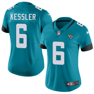 Personalized Women NFL Jacksonville Jaguars #6 Cody Kessler Green Untouchable Limited Jersey